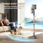 Aspirateur balai sans fil silencieux Circlio Vega C16, 70 min d’autonomie