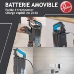 Aspirateur balai sans fil Hoover HF522STP, compact et pratique au quotidien