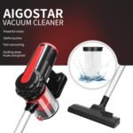 Aigostar aspirateur balai 2 en 1 avec fil 600W : léger et polyvalent