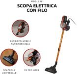 Aspirateur Balai avec Fil Ariete 2361 : 2 en 1 avec Brosse LED