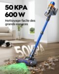Aspirateur Balai sans Fil SunSare X13 : 600W et 65 Minutes d&rsquo;Autonomie