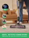 Aspirateur Balai sans Fil Vactidy V8 : Batterie Amovible et 30 Min
