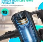 Aspirateur balai sans fil VickyHome 4 en 1 : léger et endurant | autonomie 65 min