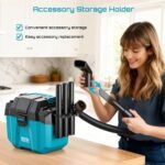 Aspirateur eau et poussière sans fil Seesii 10 L pour atelier et voiture