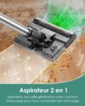 Aspirateur laveur sans fil Suirviz : 2-en-1 pratique pour sols et tapis