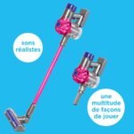 Aspirateur sans fil Casdon Dyson jouet interactif pour imiter les grands