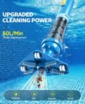 Aspirateur spa sans fil LanBlu à perche télescopique, 90 min d’autonomie